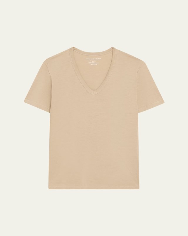 Relaxed Cotton V-Neck Tee